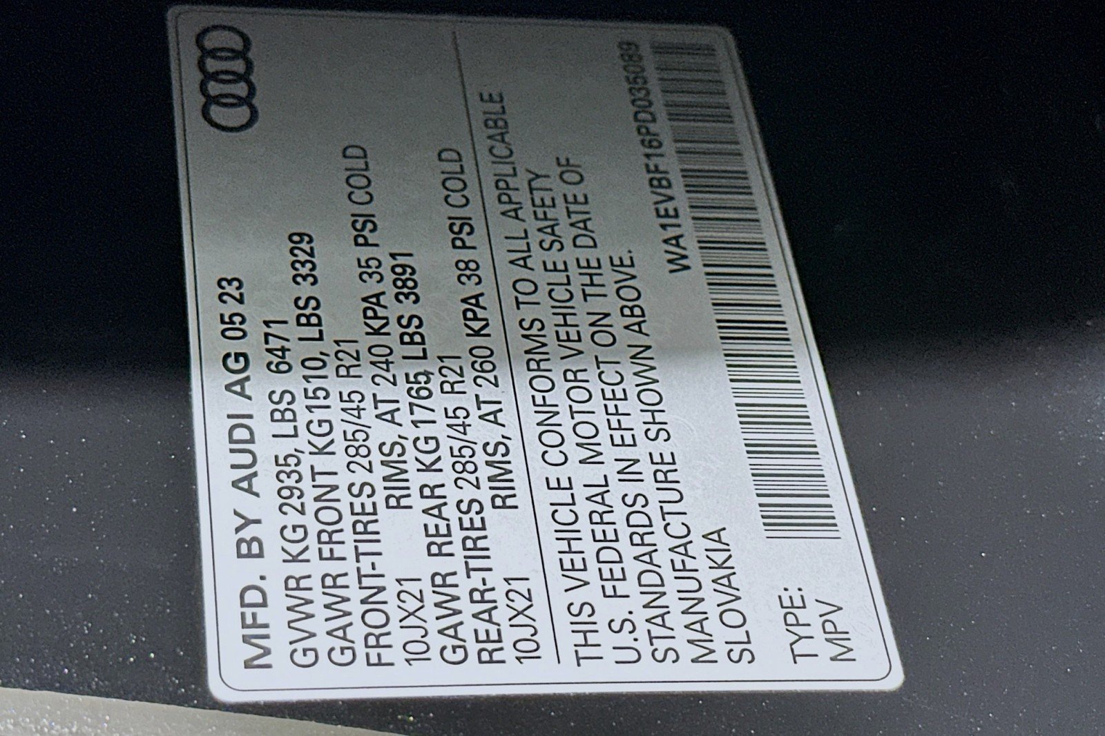 Used 2023 Mythos Black Metallic Audi Premium Plus image 22
