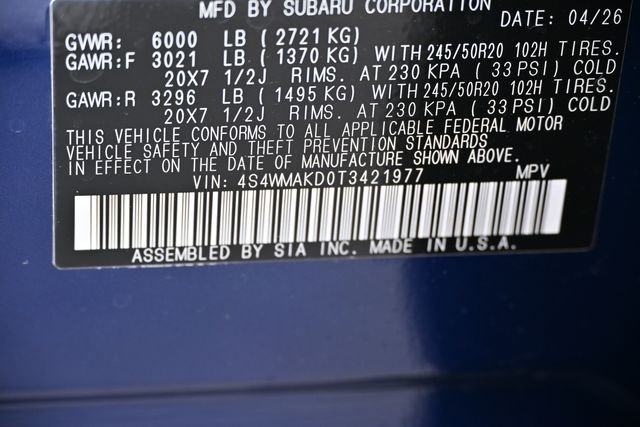New 2026 Blue Subaru Touring 7-Passenger image 23
