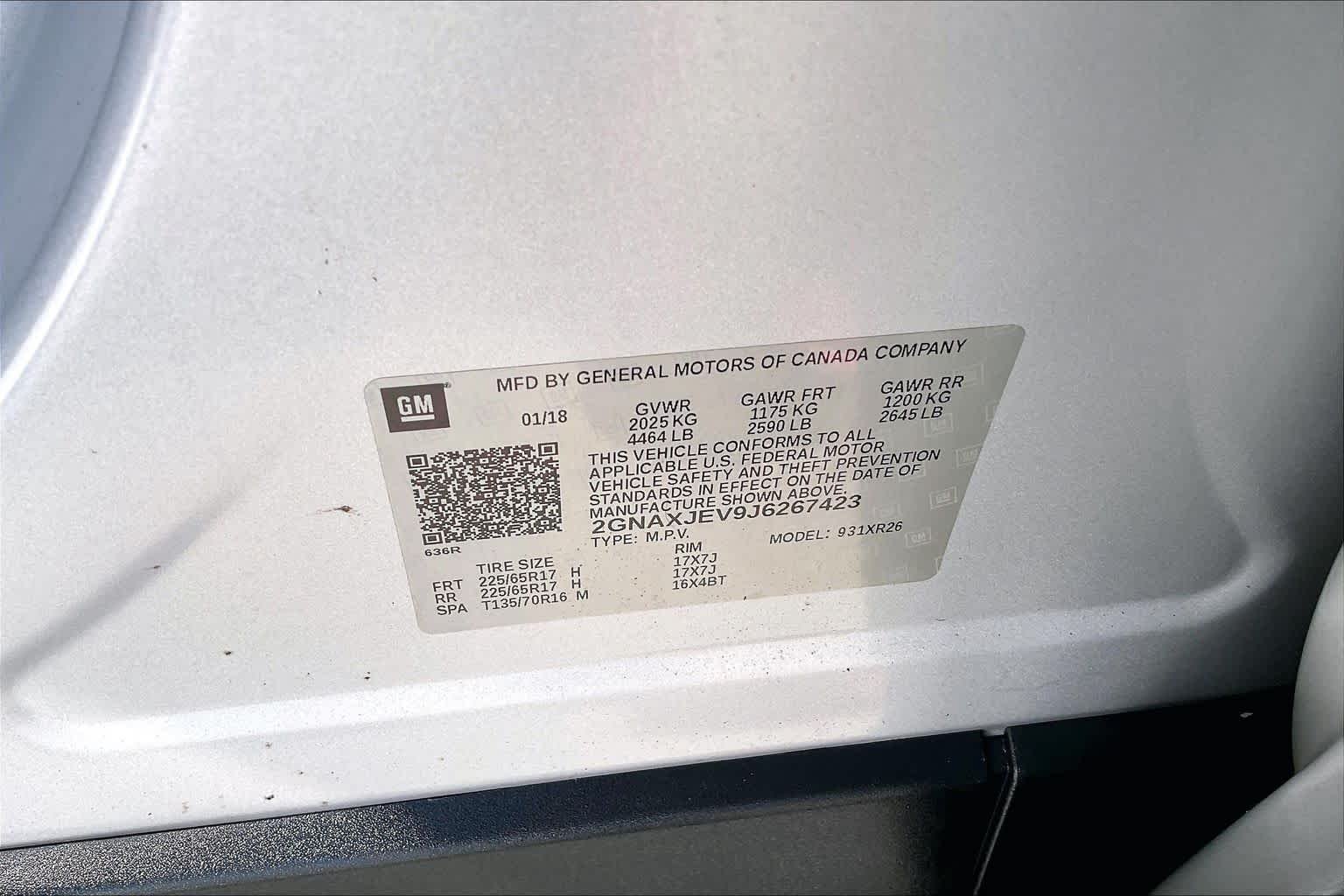 Used 2018 Silver Ice Metallic Chevrolet LT image 35