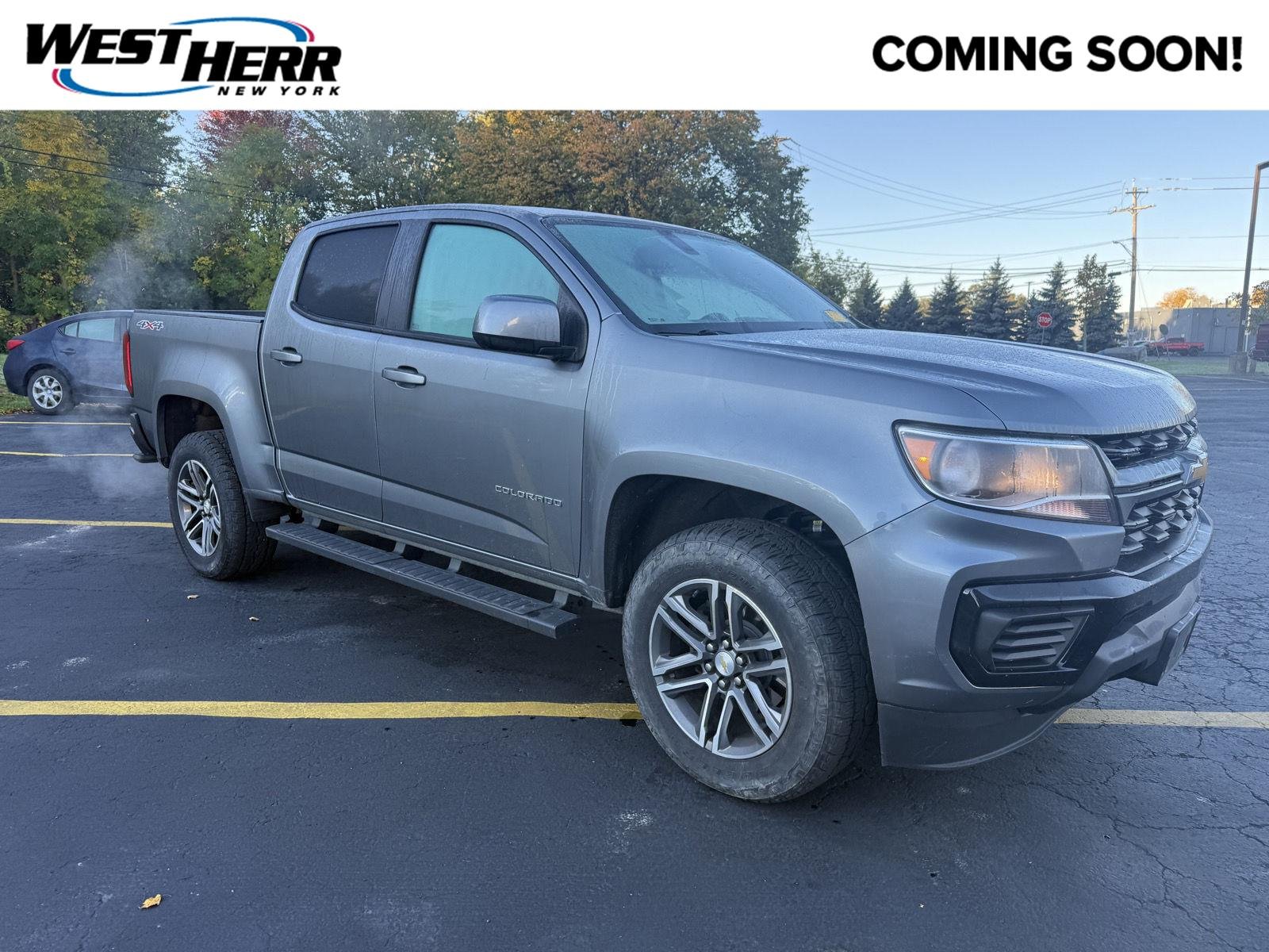 Used 2021 SATIN STEEL METALLIC Chevrolet 4WD Work Truck image 1