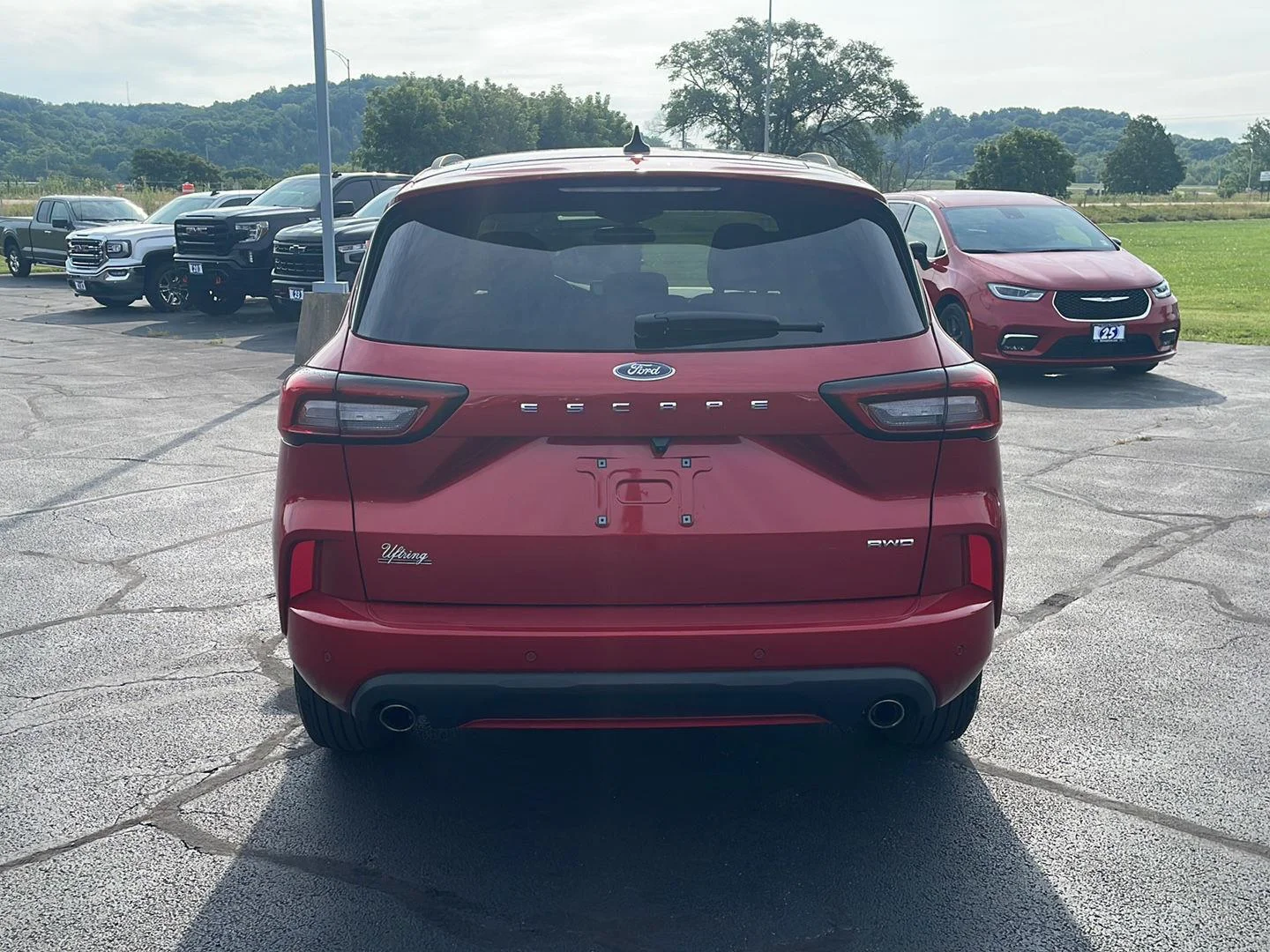 Used 2024 Rapid Red Metallic Tinted Clearcoat Ford ST-Line image 4