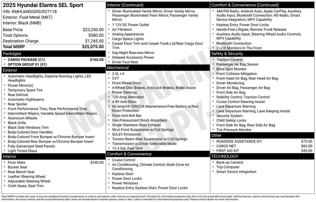 Used 2025 Silver Hyundai SEL Sport image 23