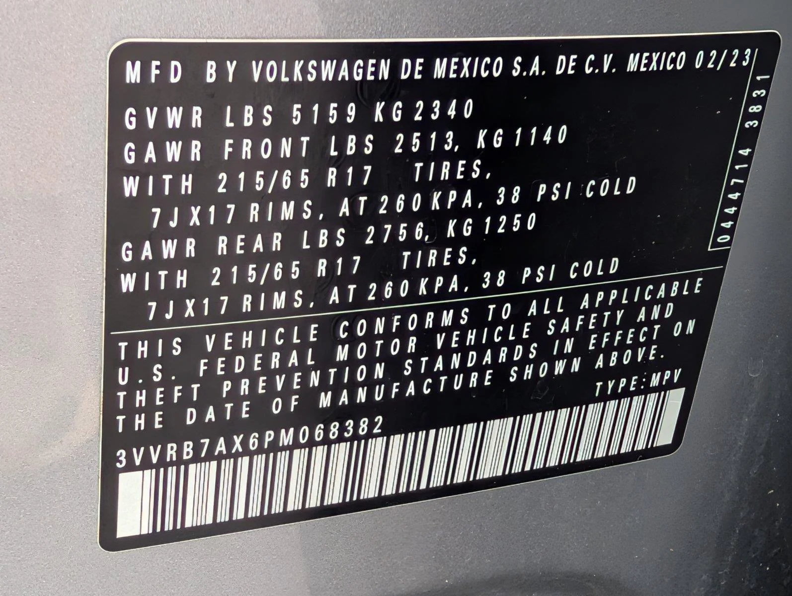 Used 2023 Pyrite Silver Metallic Volkswagen S image 38