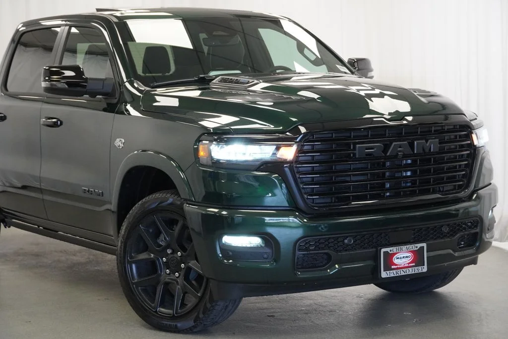 New 2026 Serrano-Green Metallic Exterior Paint RAM Laramie image 3