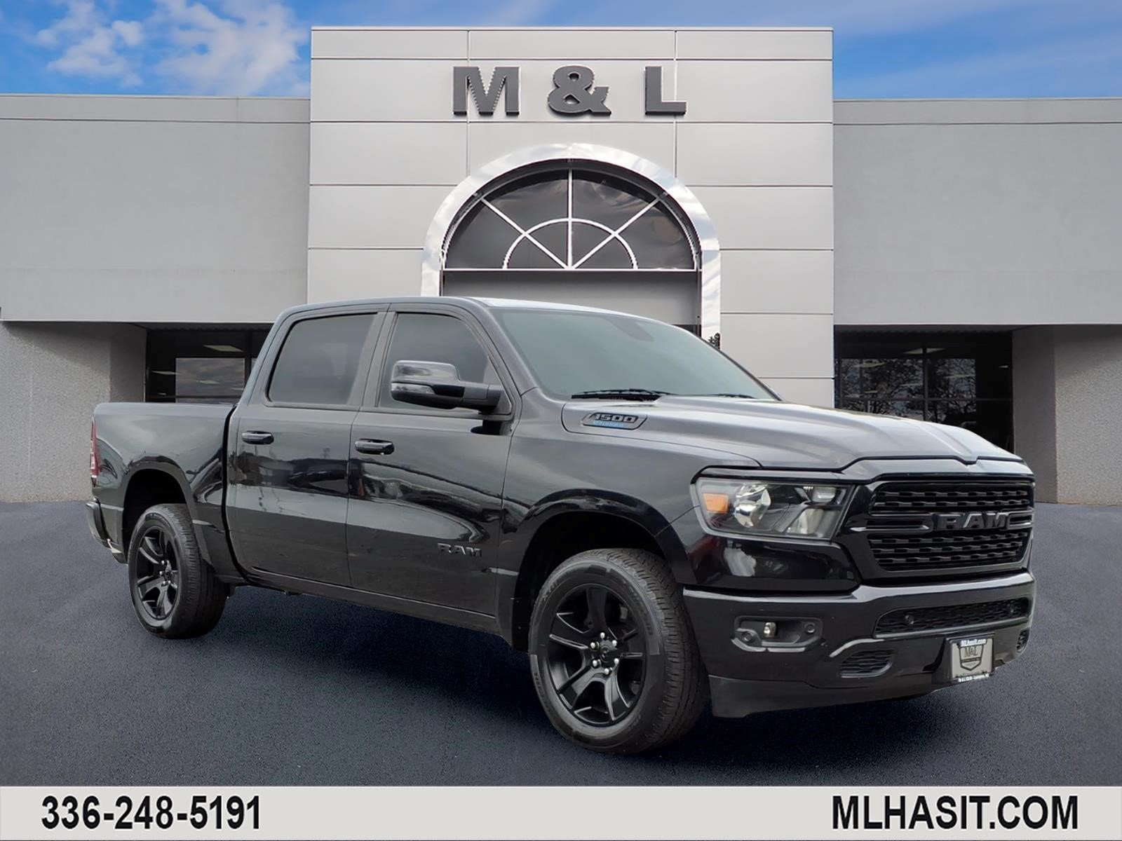 Used 2023 Diamond Black Ram Big Horn Crew Cab 4x4 5