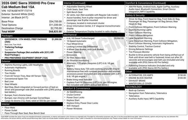 New 2026 Summit White GMC Pro image 21