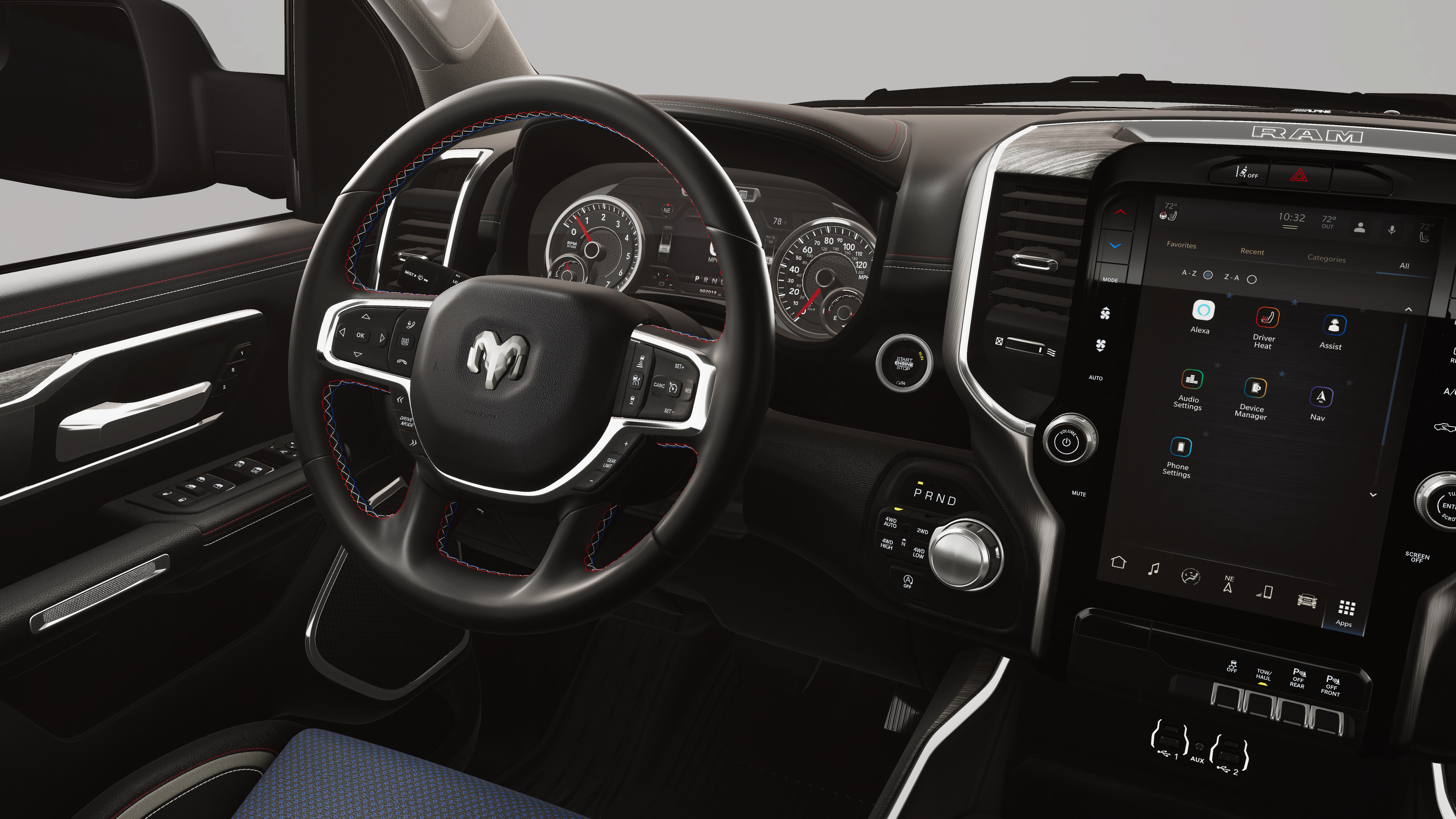 New 2026 Hydro Blue Pearl-Coat Exterior Paint RAM LARAMIE image 9