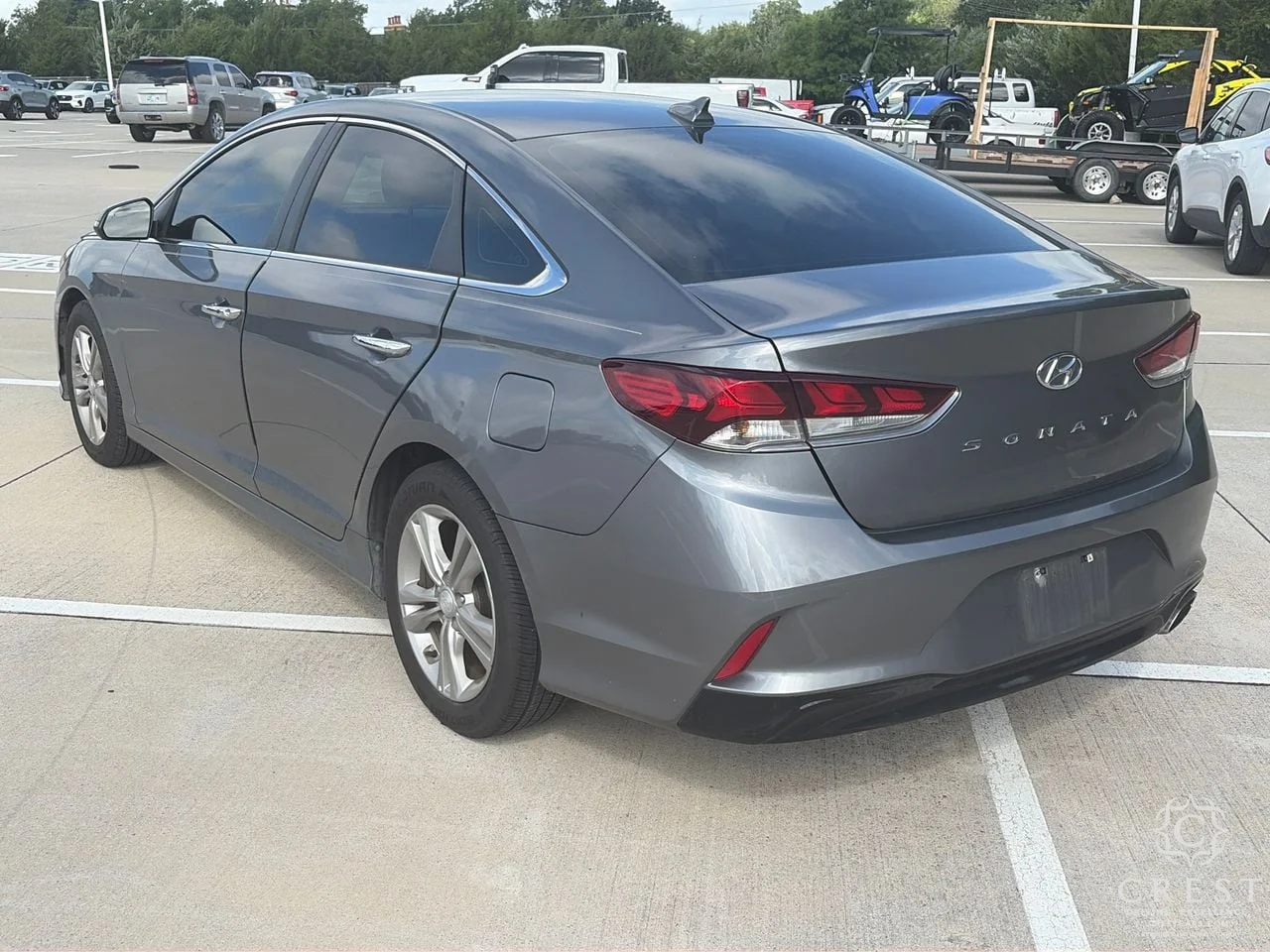 Used 2018 Machine Gray Hyundai SEL image 5