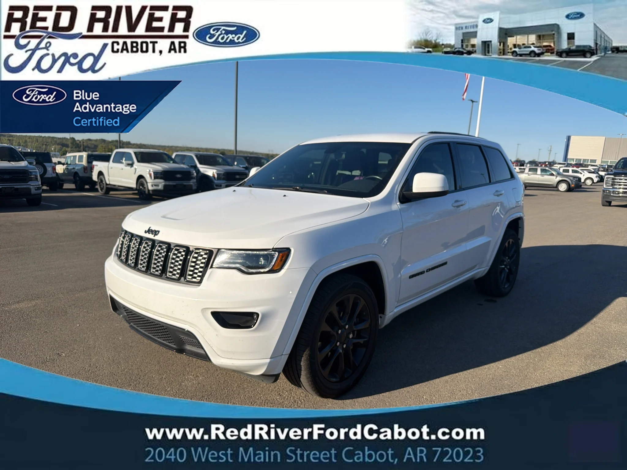 Used 2021 Bright White Clearcoat Jeep Laredo X image 1