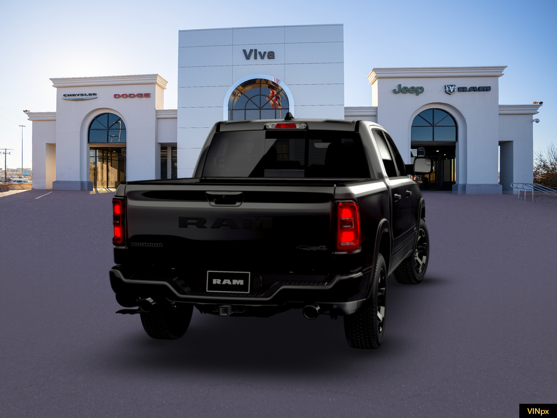 New 2026 Diamond Black Crystal Pearl-Coat Exterior Paint RAM Big Horn/Lone Star image 14