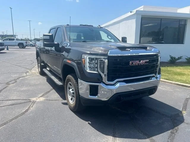 Used 2021 BROWNSTONE METALLIC GMC 4WD Crew Cab Standard Bed image 1