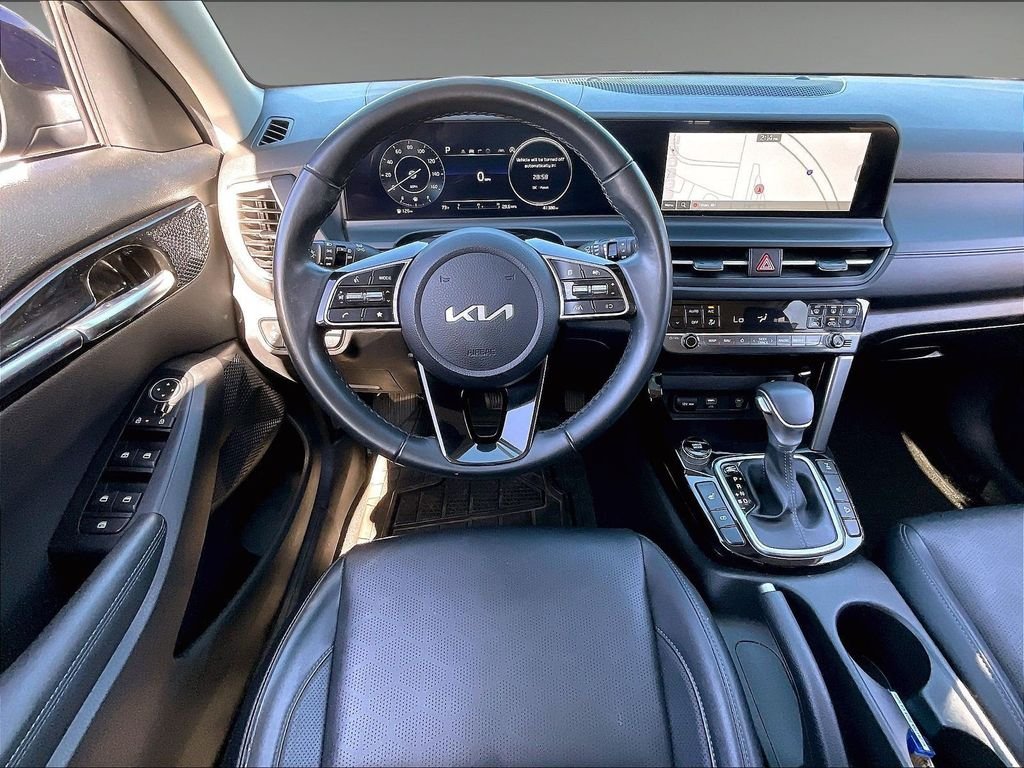 Used 2024 Dark Ocean Blue Kia EX image 16