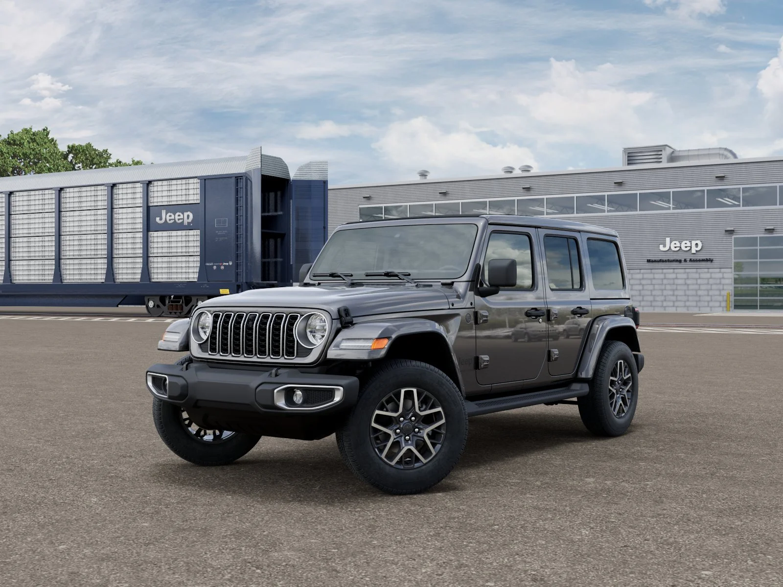 New 2026 Granite Crystal Metallic Clear-Coat Exterior Paint Jeep Sahara image 27