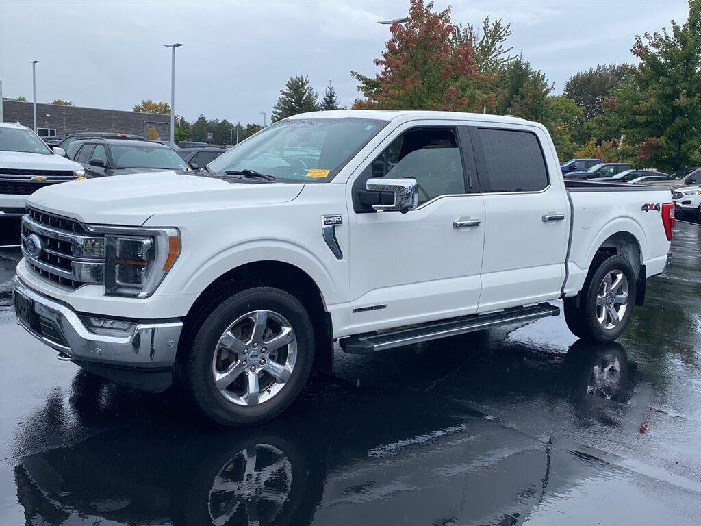 Used 2021 Star White Metallic Tri-Coat Ford LARIAT image 7