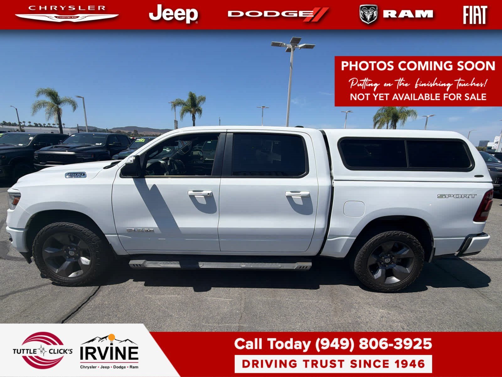 Used 2020 Bright White Clearcoat Ram Big Horn image 3