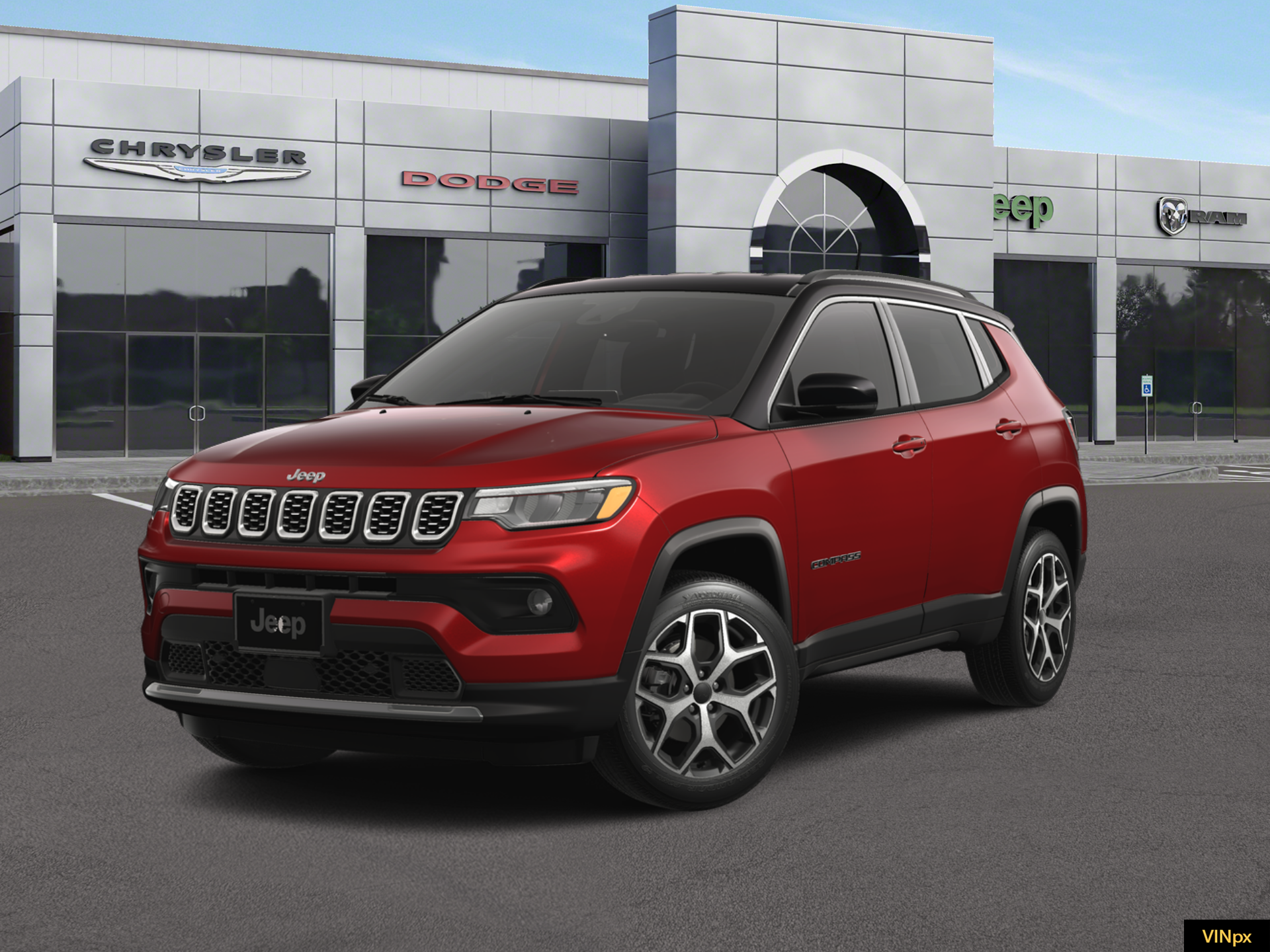 New 2026 Red Hot Pearl-Coat Exterior Paint Jeep Limited image 1