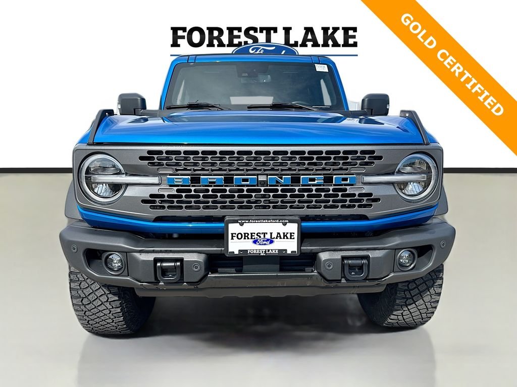 Used 2022 Ford Bronco 4-Door Badlands with VIN 1FMEE5DH8NLB89728 for sale in Forest Lake, Minnesota