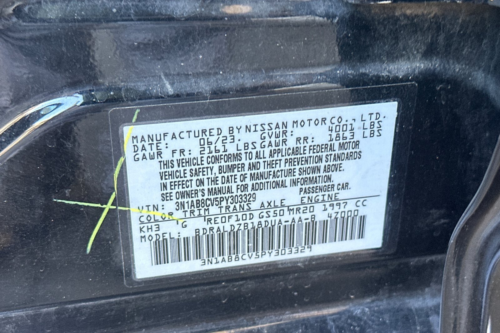 Certified Used 2023 Super Black Nissan SV image 28