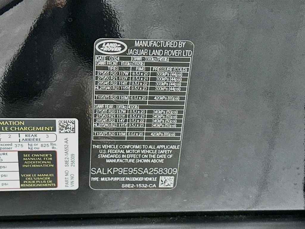 Certified Used 2025 Black Land Rover SE image 35