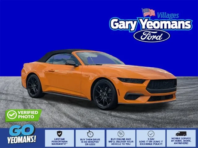 New 2026 Orange Fury Metallic Tri-coat Ford EcoBoost® Convertible image 1