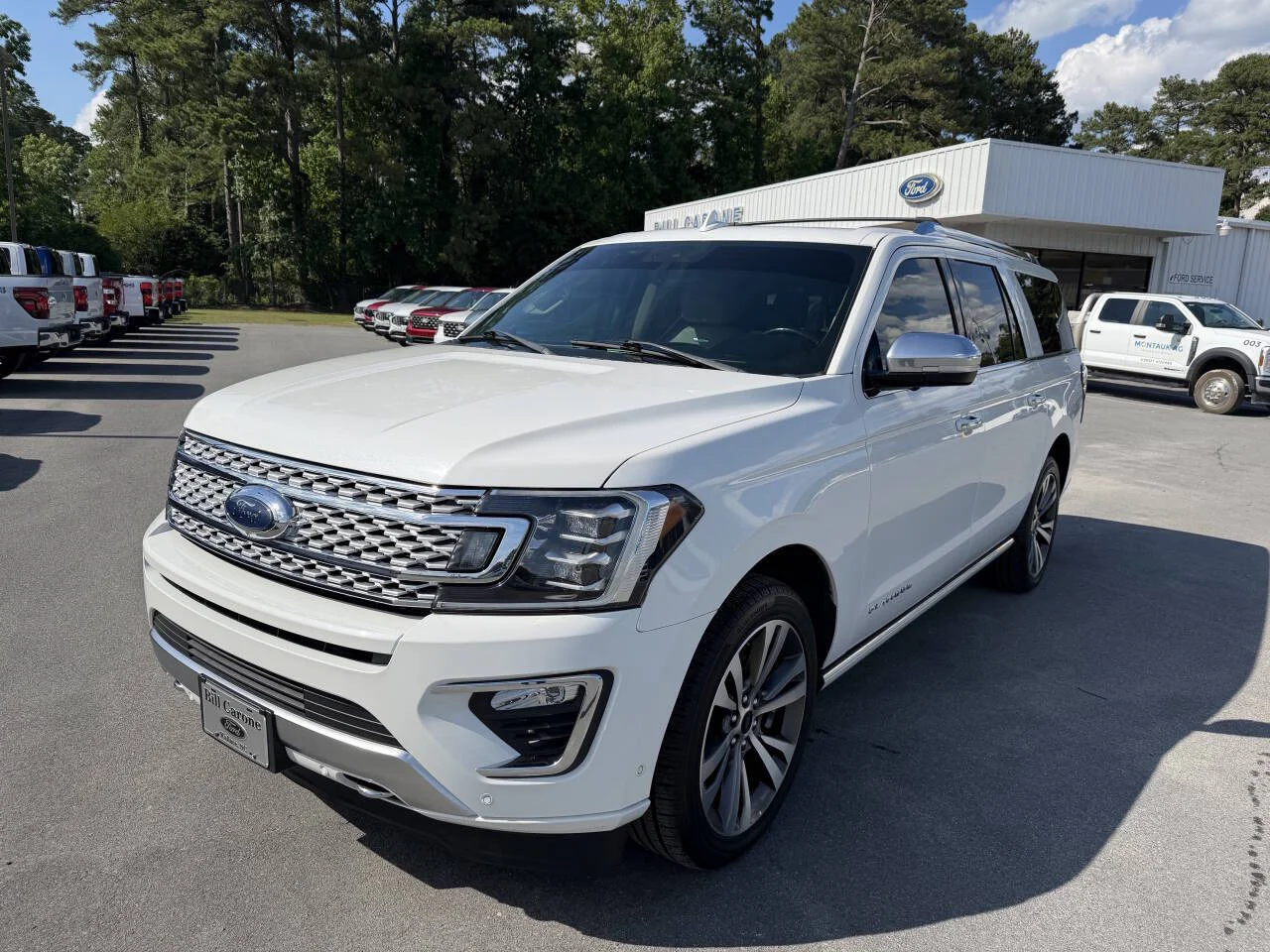 Used 2021 Off White Ford Platinum 4x4 4dr SUV image 1