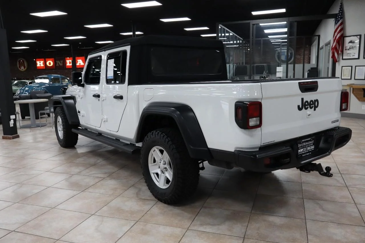 Used 2020 Bright White Clear Coat Jeep Sport S image 3
