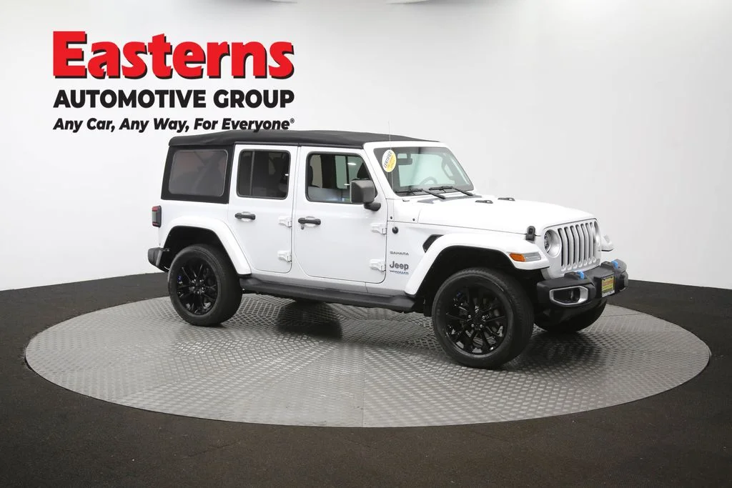 Used 2022 White Jeep Unlimited Sahara 4xe image 49