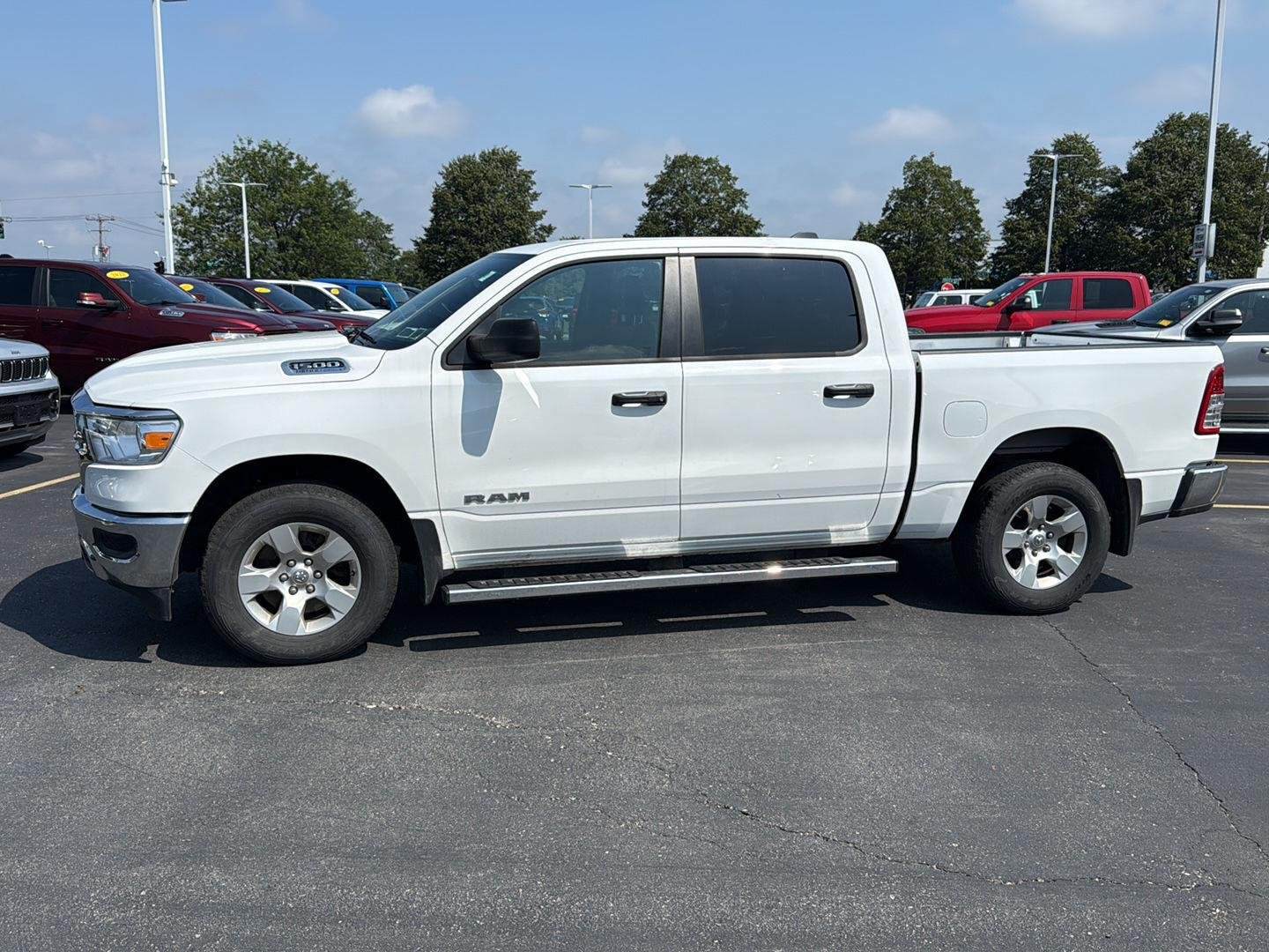 Used 2024 Bright White Clearcoat Ram Big Horn image 3