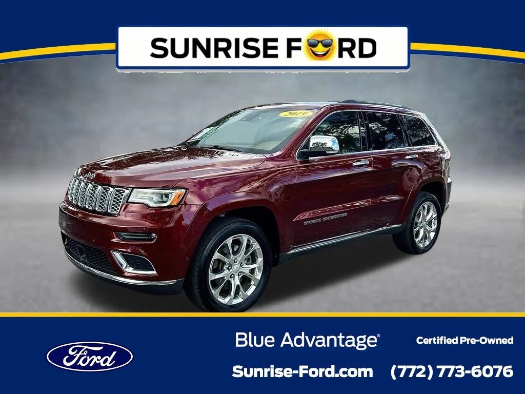 Certified Used 2019 Velvet Red Pearlcoat Jeep Summit image 1