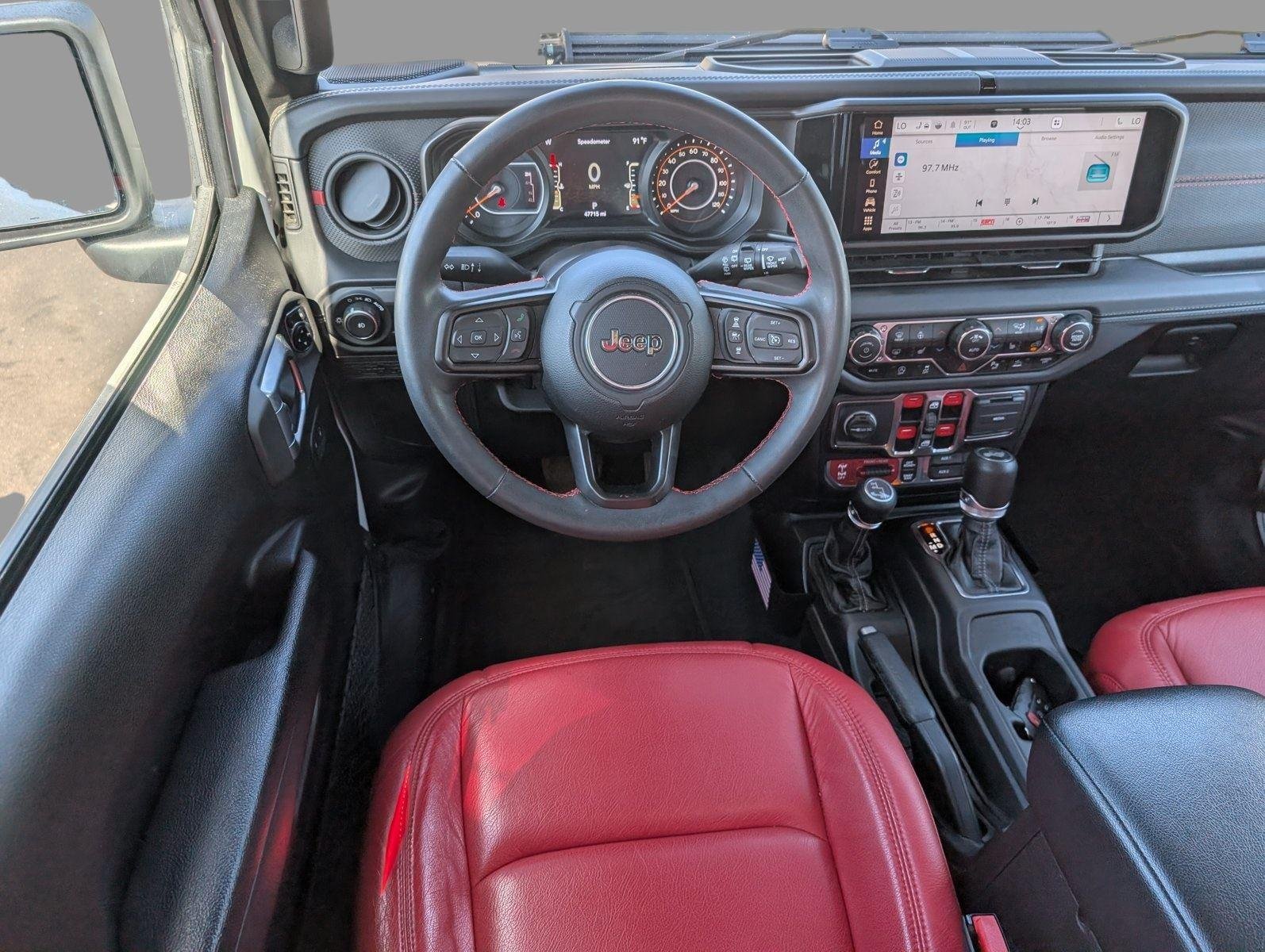 Used 2024 Bright White Clearcoat Jeep Rubicon image 30