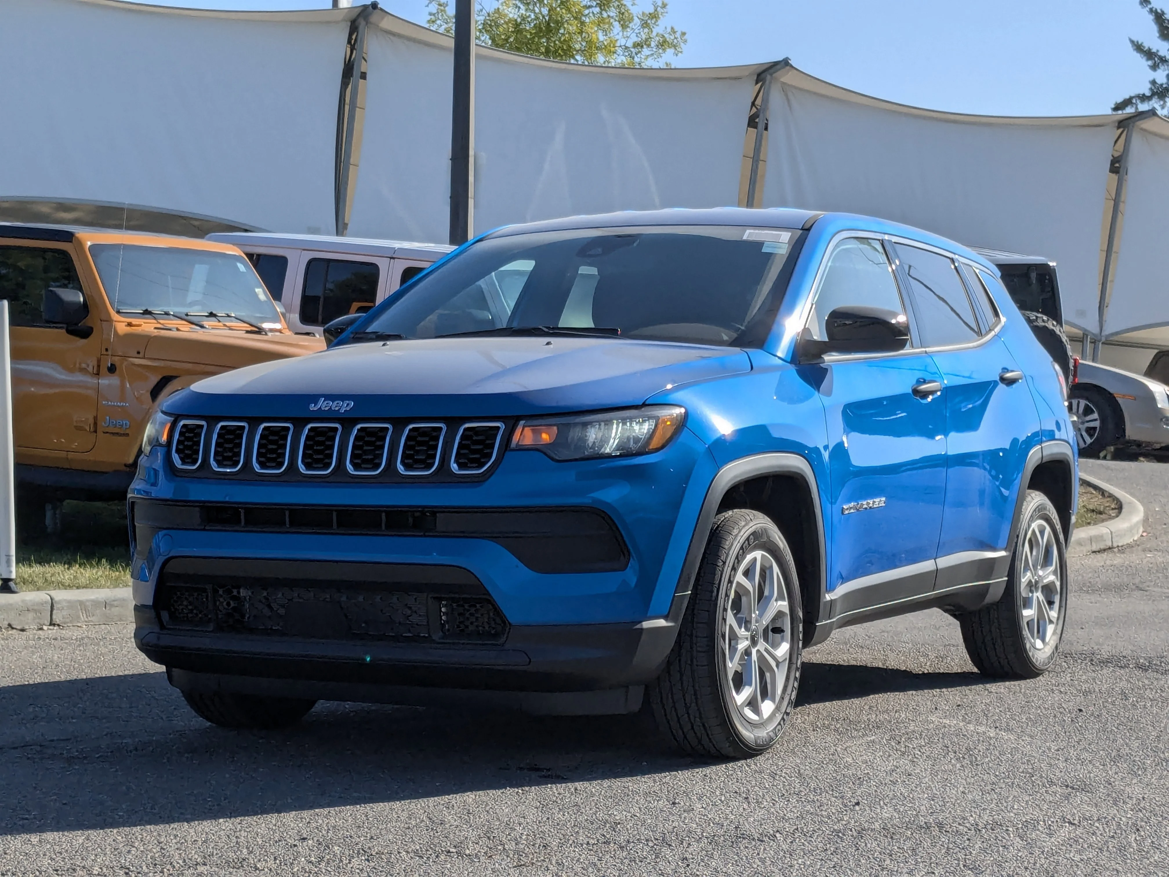 New 2025 Blue Jeep Sport - - Forward Collision Warning - LED Head Lamps - Heated Seats and More! image 4