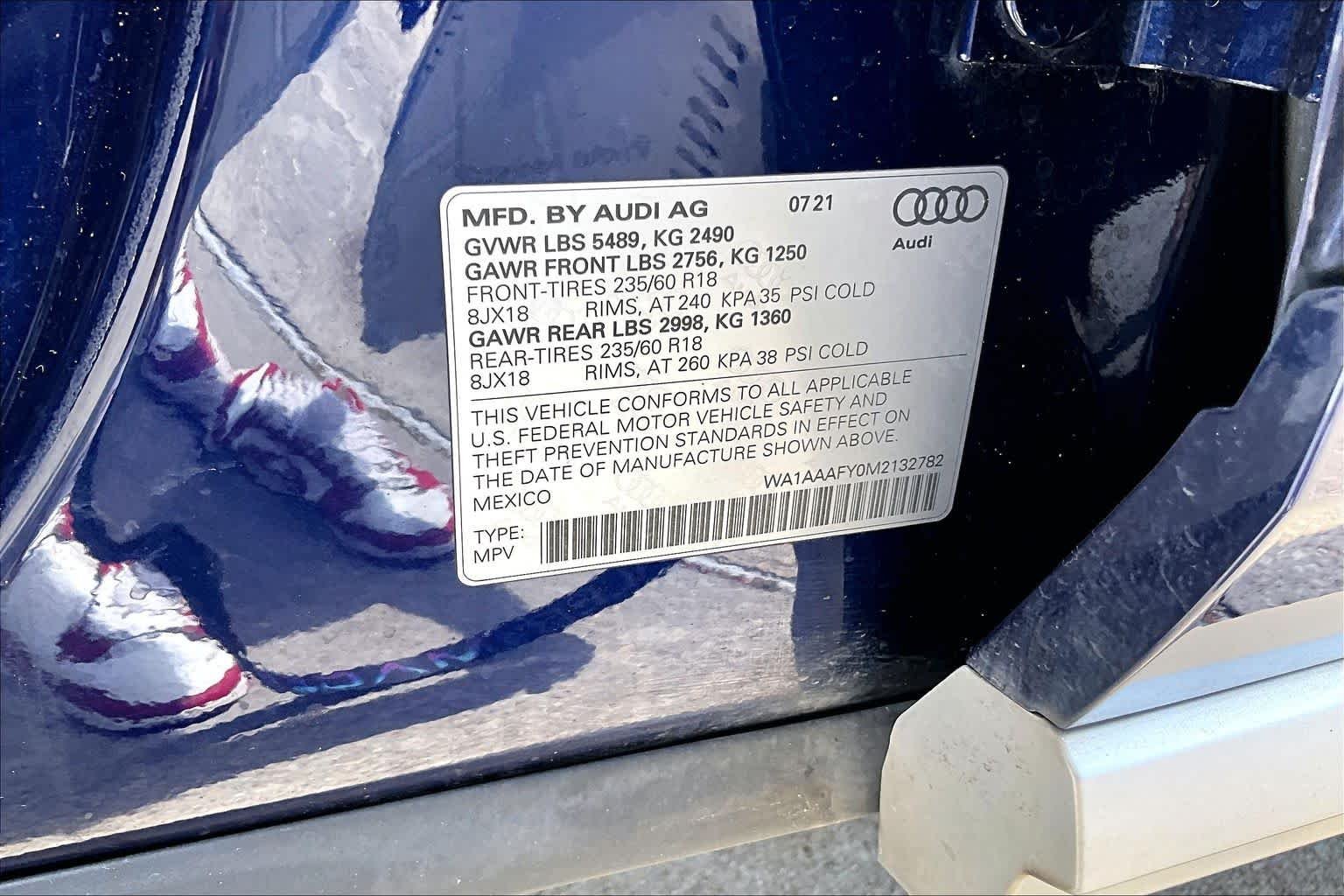 Used 2021 Navarra Blue Metallic Audi Premium image 35
