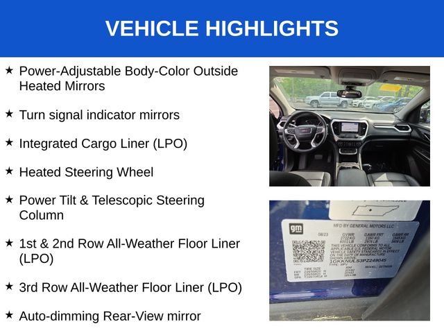 Used 2023 Blue Metallic GMC SLT image 42