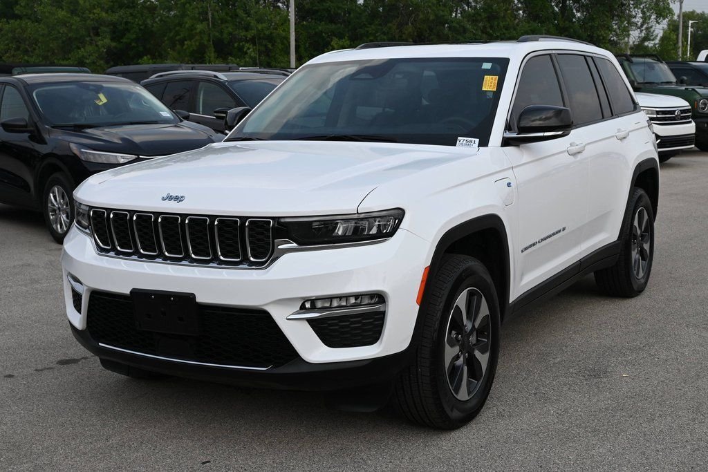 Used 2023 Bright White Clearcoat Jeep 4xe image 5