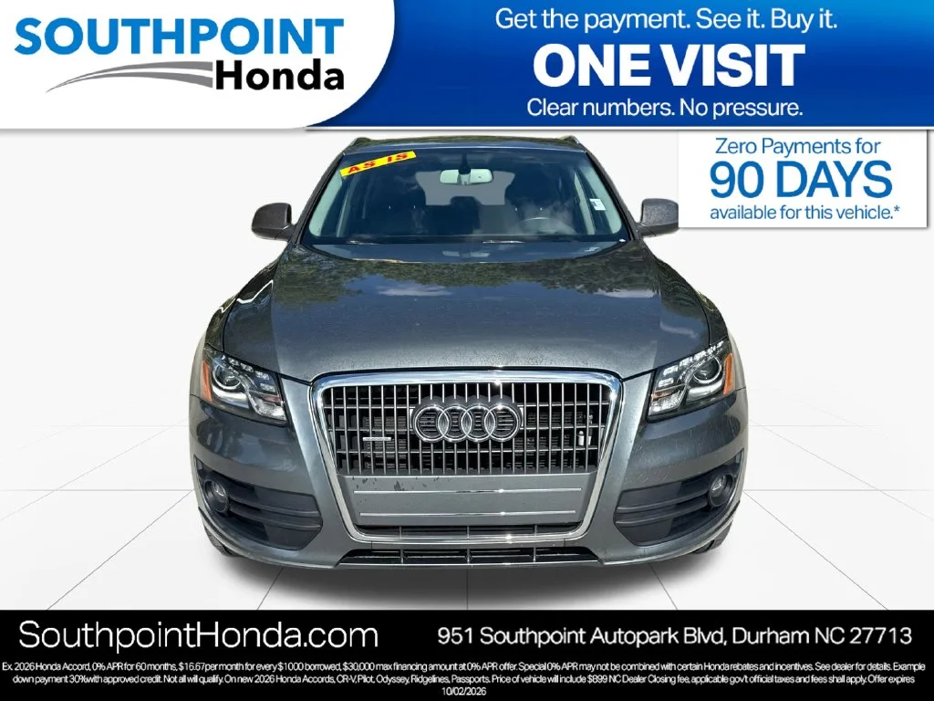Used 2012 Audi Q5 Premium with VIN WA1LFAFP9CA050197 for sale in Durham, NC