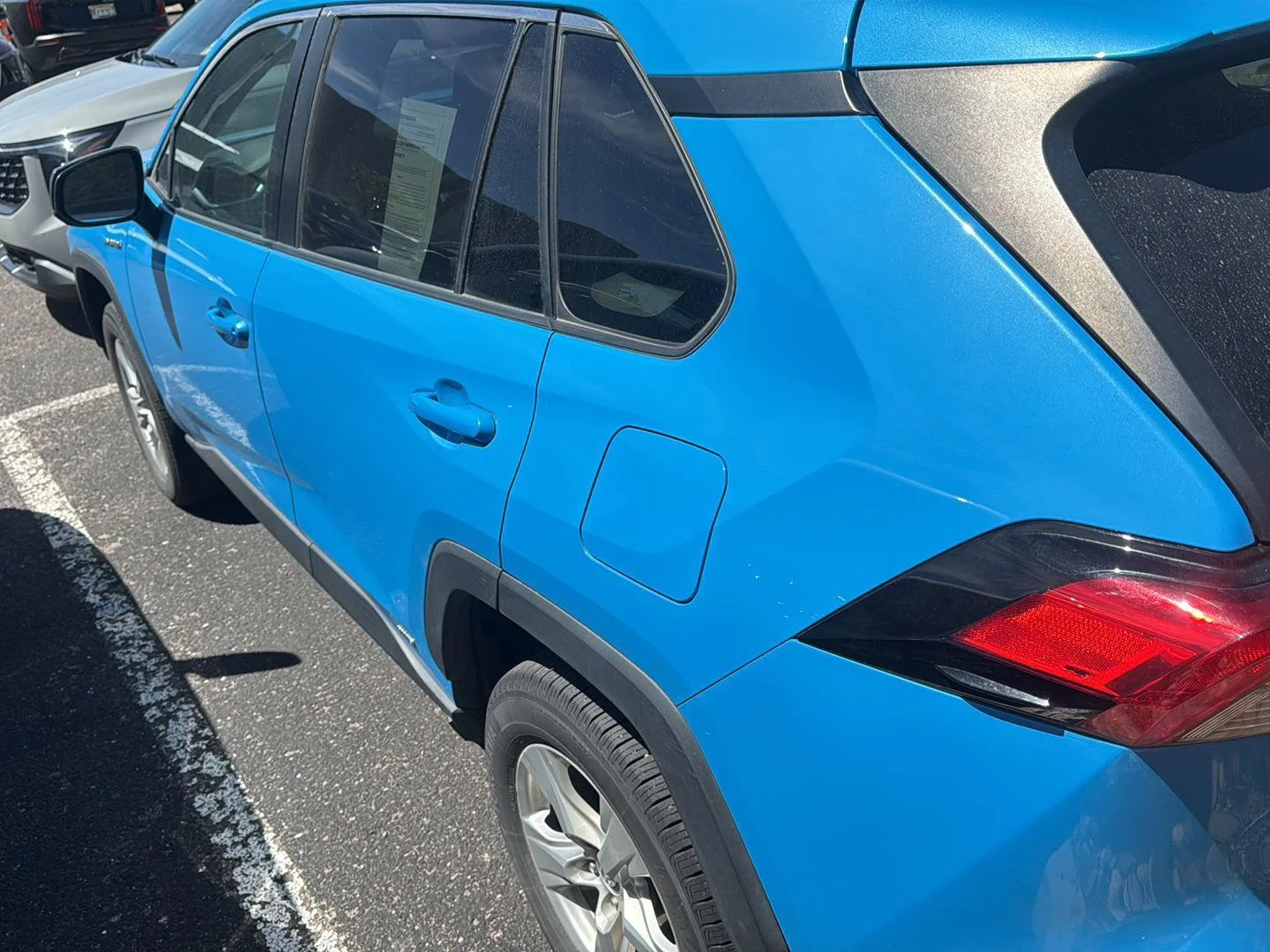 Used 2021 Blue Flame Toyota LE image 5
