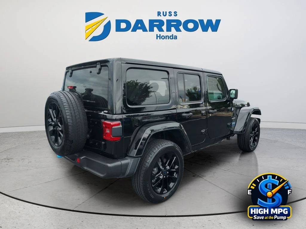 Used 2024 Black Jeep Sahara 4xe image 5