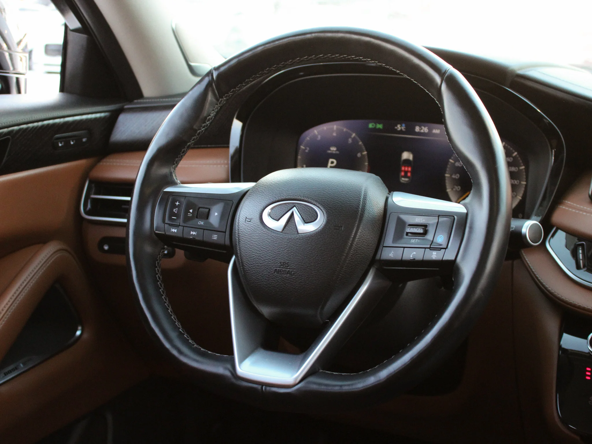 Certified Used 2023 White INFINITI Sensory * No Accidents | Head-Up Display | Heated Brown Seats | Winter Tires | 3M PPF image 6