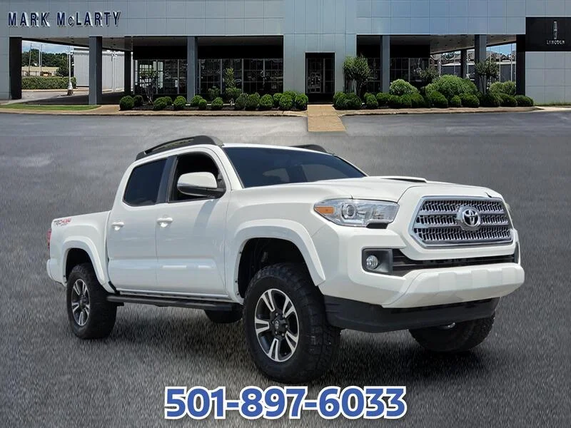 Used 2017 Super White TOYOTA TRD SPORT DOUBLE CAB 5