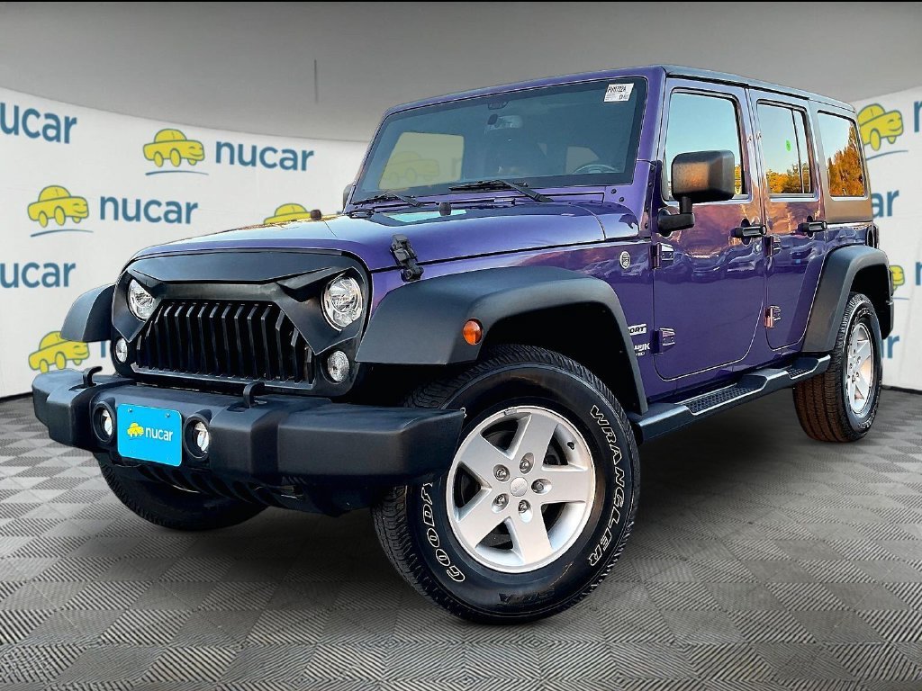 Used 2018 Xtreme Purple Pearlcoat Jeep Unlimited Sport image 3