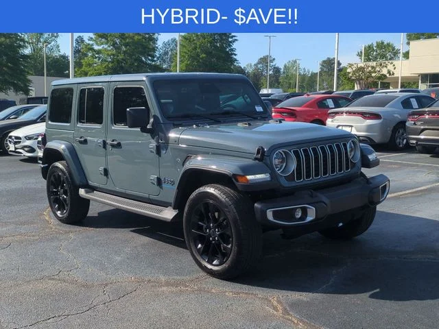 Used 2025 Gray Jeep Sahara 4xe image 7
