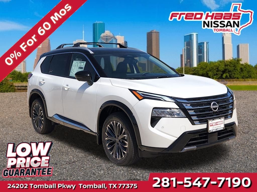New 2026 Everest White Pearl TriCoat / Super Black Two-tone Nissan Platinum AWD image 1
