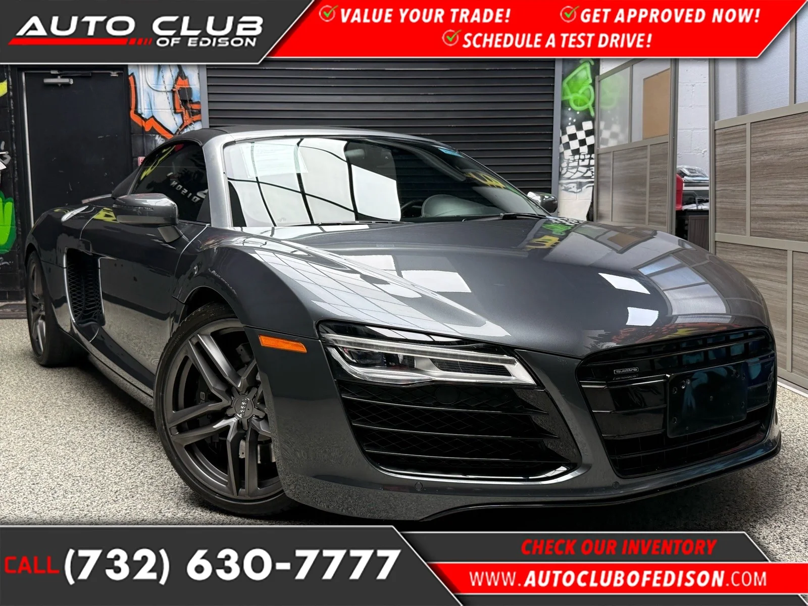 Used 2015 Daytona Gray Pearl Effect (6y) Audi 4.2 QUATTRO SPYDER image 1