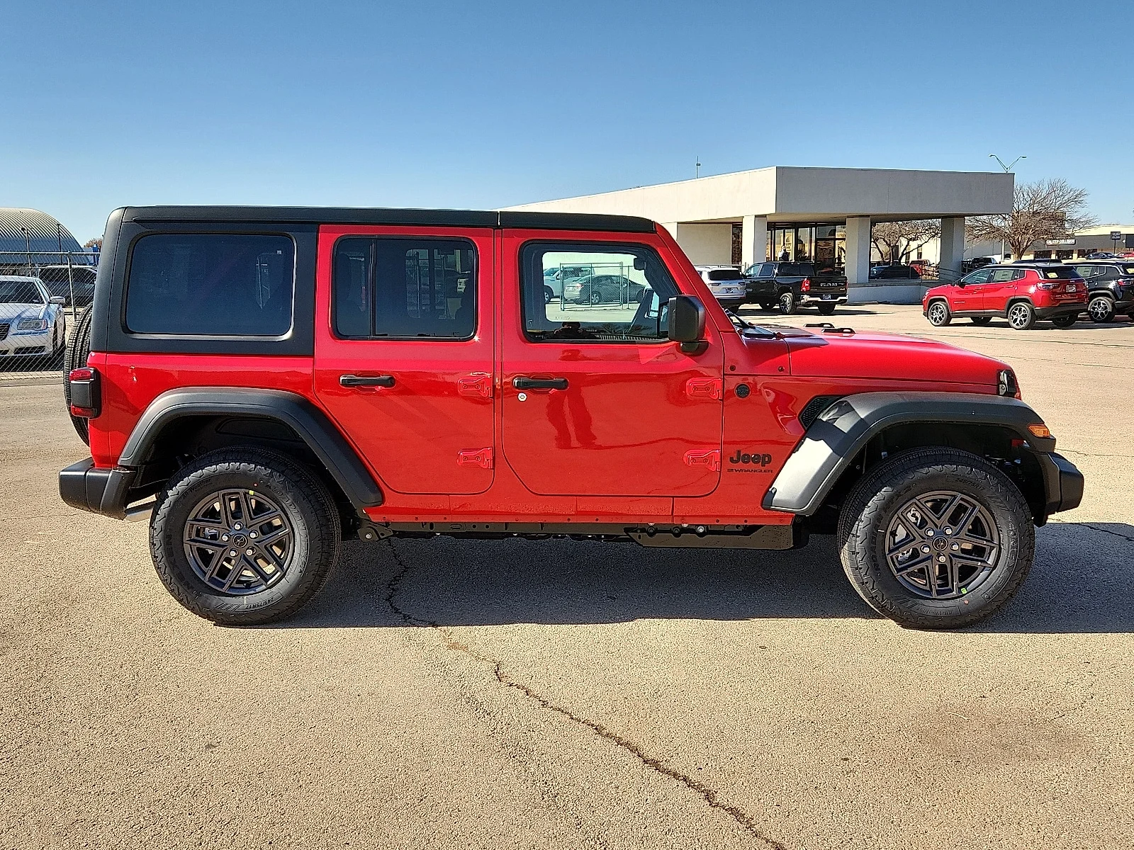 New 2026 Firecracker Red Clear-Coat  Paint Jeep 4-DOOR SPORT S image 5