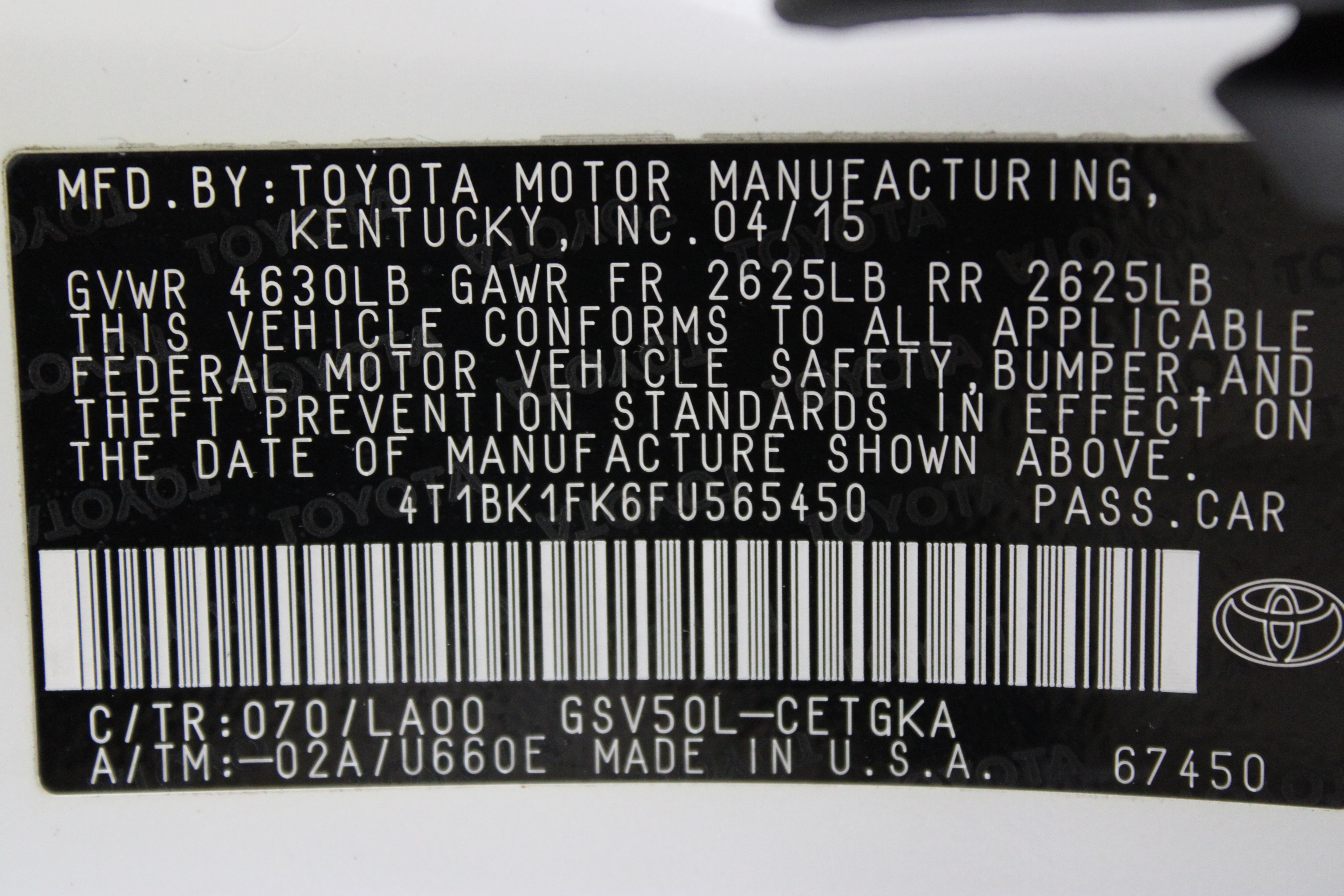 Used 2015 Blizzard Pearl Toyota XLE 3.5L image 42