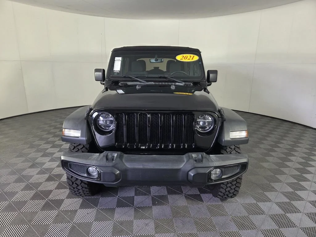Used 2021 Black Clearcoat Jeep Unlimited Willys image 3