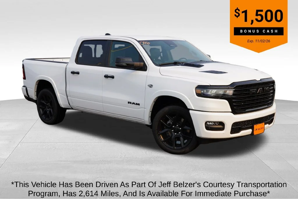 New 2026 Bright White Clear-Coat Exterior Paint RAM Laramie image 1