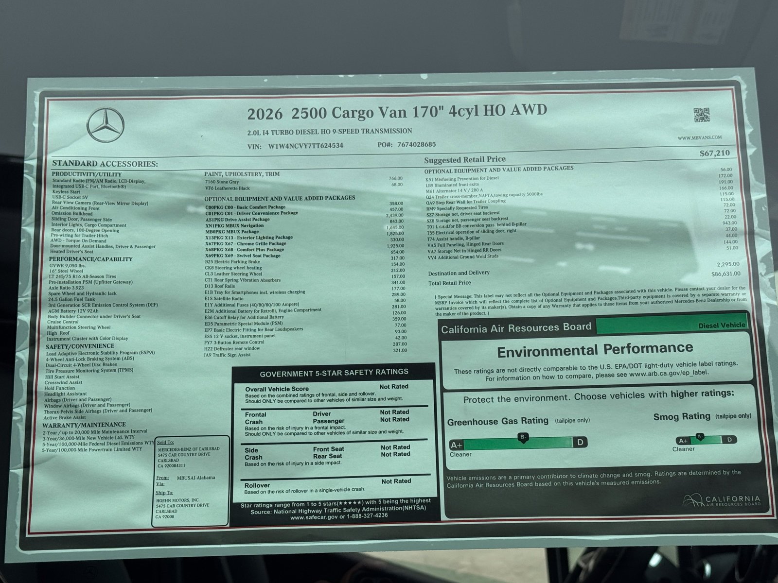 New 2026 Stone Gray Mercedes-Benz Cargo 170 WB image 12