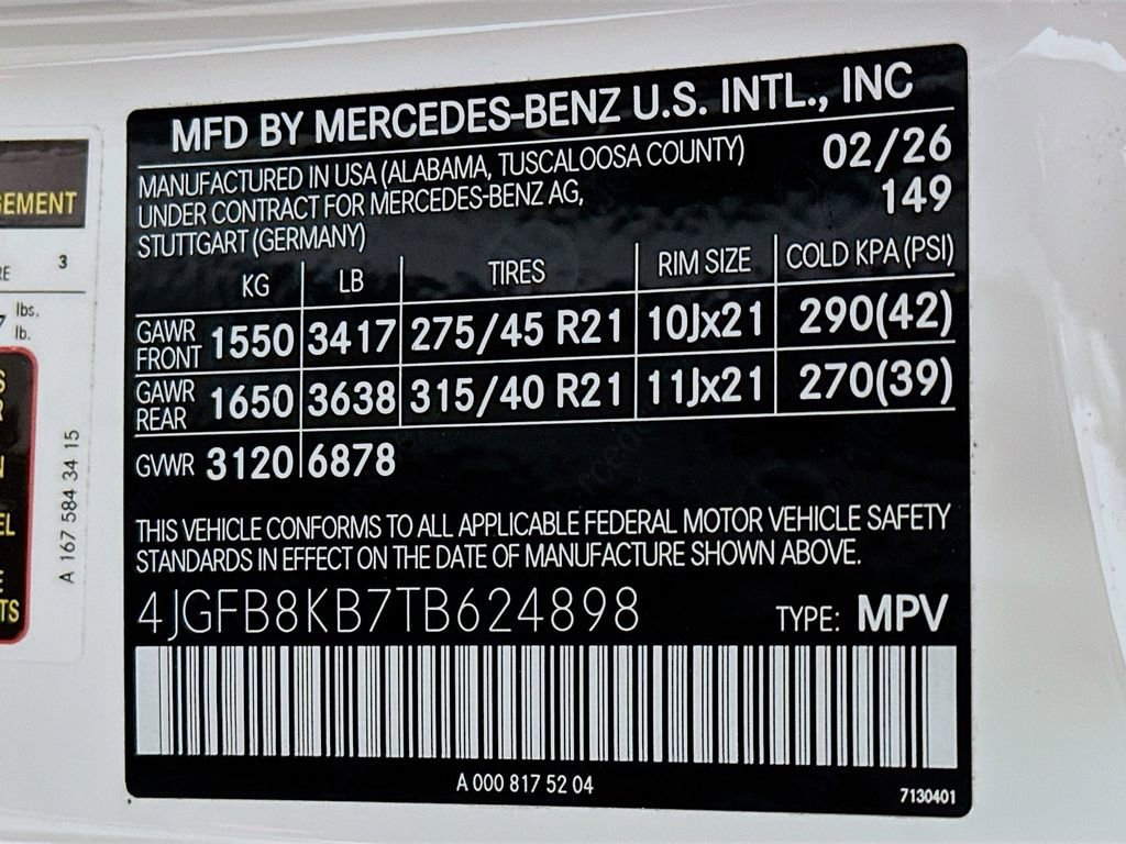 New 2026 Polar White Mercedes-Benz GLE 63 S AMG® image 66