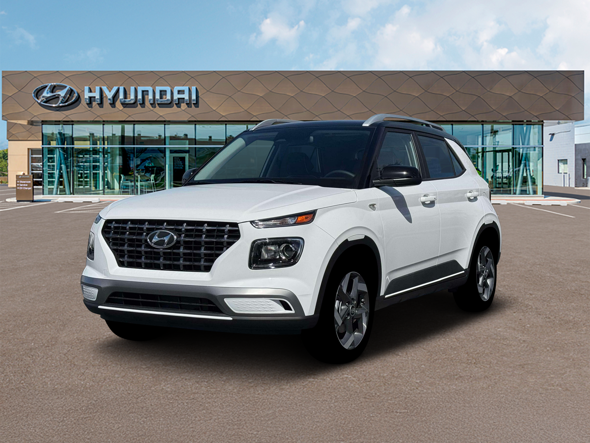 New 2026 Lunar White w/Black Roof Hyundai SEL w/Two-Tone Roof image 1